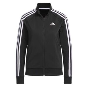 adidas women Primegreen Essentials Warm-Up 3-Stripes Track Jacket Zip Up Size XL